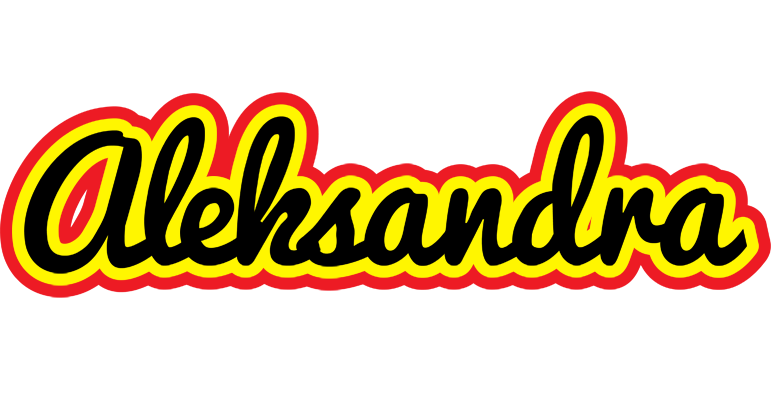 Aleksandra flaming logo