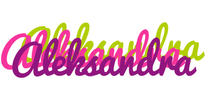 Aleksandra flowers logo