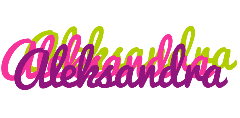 Aleksandra flowers logo