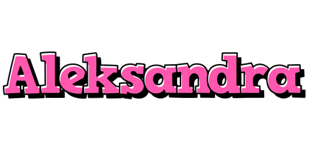 Aleksandra girlish logo