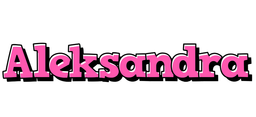 Aleksandra girlish logo