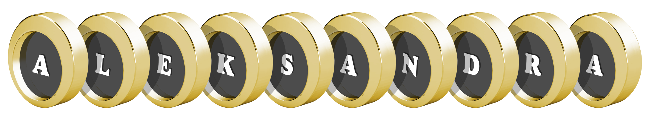 Aleksandra gold logo