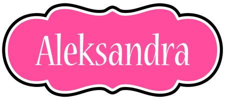 Aleksandra invitation logo