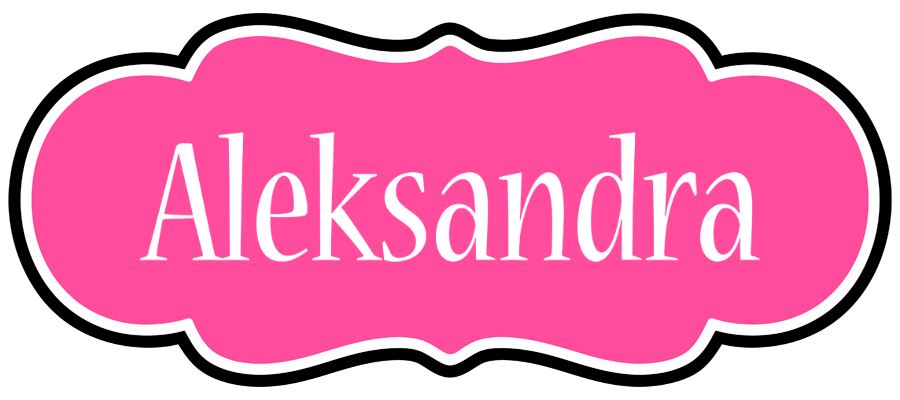 Aleksandra invitation logo