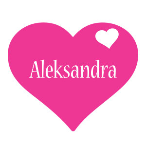 Aleksandra love-heart logo