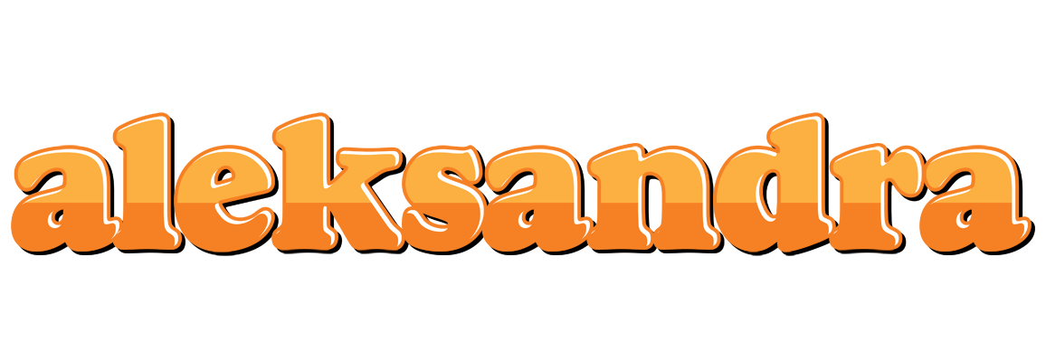 Aleksandra orange logo