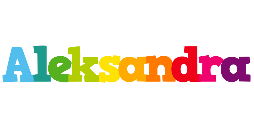Aleksandra rainbows logo