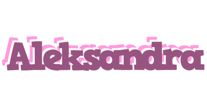 Aleksandra relaxing logo