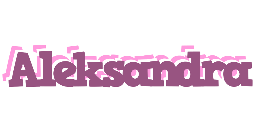 Aleksandra relaxing logo
