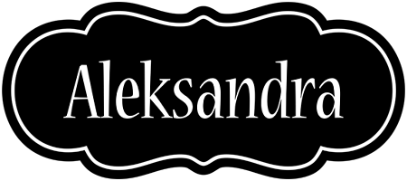 Aleksandra welcome logo