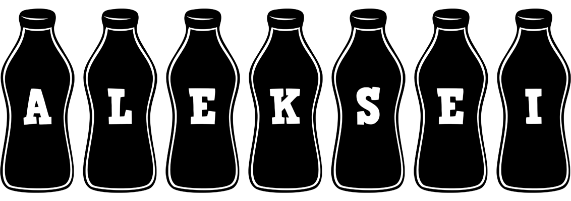 Aleksei bottle logo