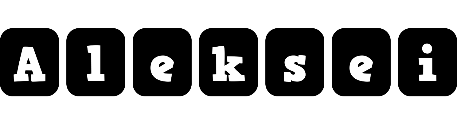 Aleksei box logo