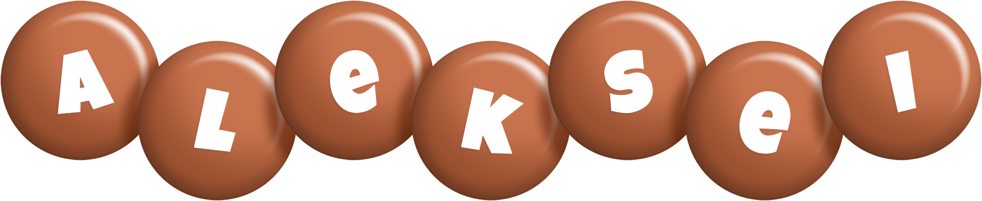Aleksei candy-brown logo