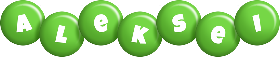Aleksei candy-green logo
