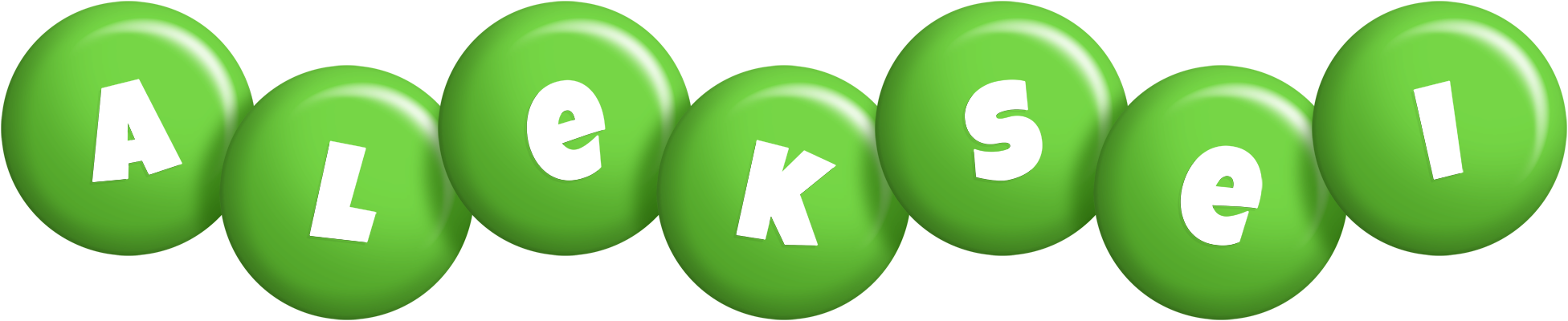 Aleksei candy-green logo