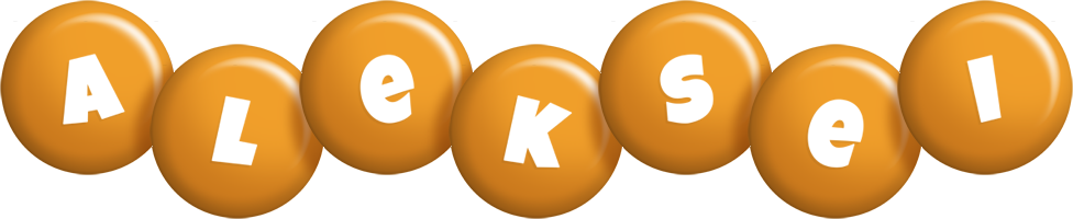 Aleksei candy-orange logo