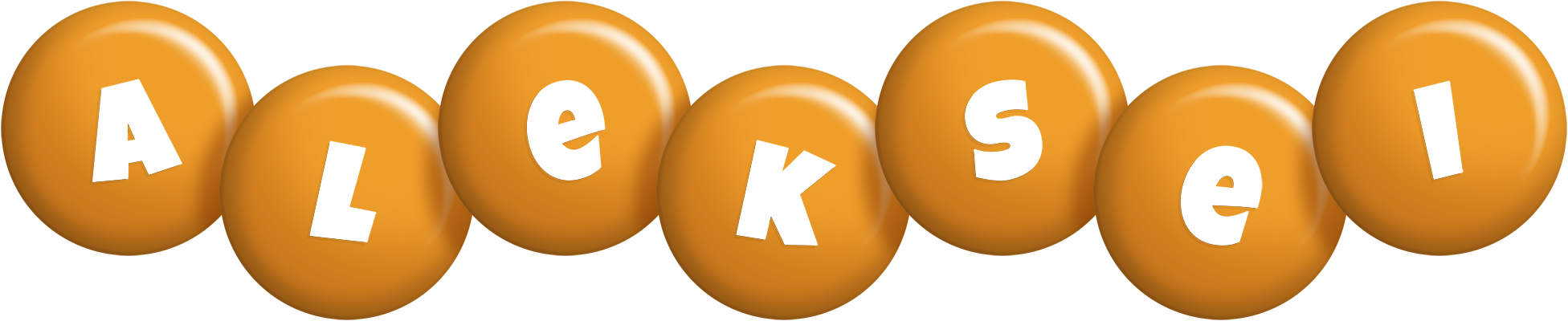 Aleksei candy-orange logo