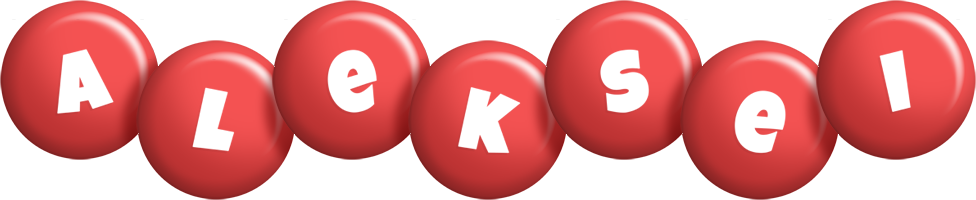 Aleksei candy-red logo