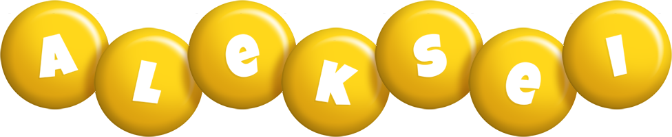 Aleksei candy-yellow logo