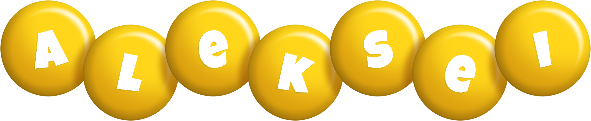 Aleksei candy-yellow logo