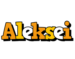 Aleksei cartoon logo