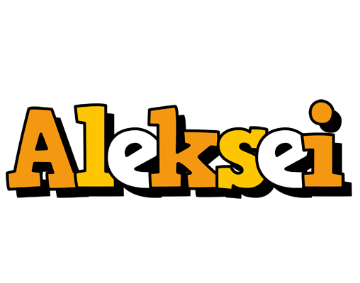 Aleksei cartoon logo