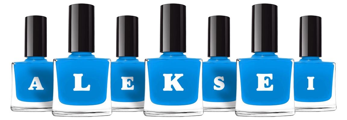 Aleksei glossy logo