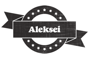 Aleksei grunge logo