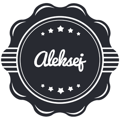 Aleksej badge logo