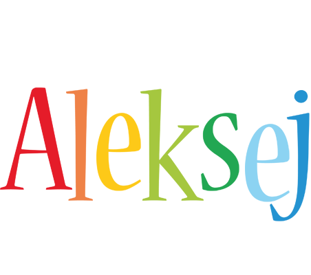 Aleksej birthday logo
