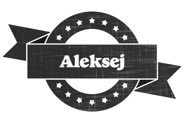 Aleksej grunge logo