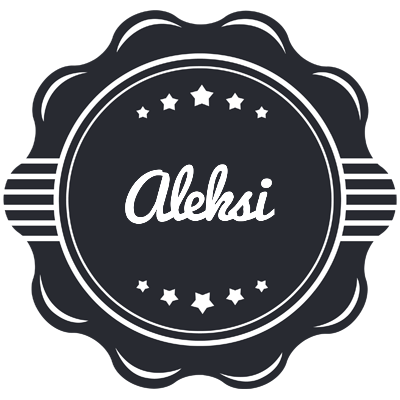 Aleksi badge logo