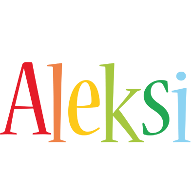 Aleksi birthday logo