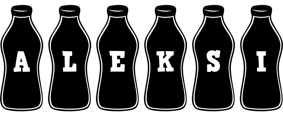 Aleksi bottle logo
