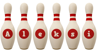 Aleksi bowling-pin logo