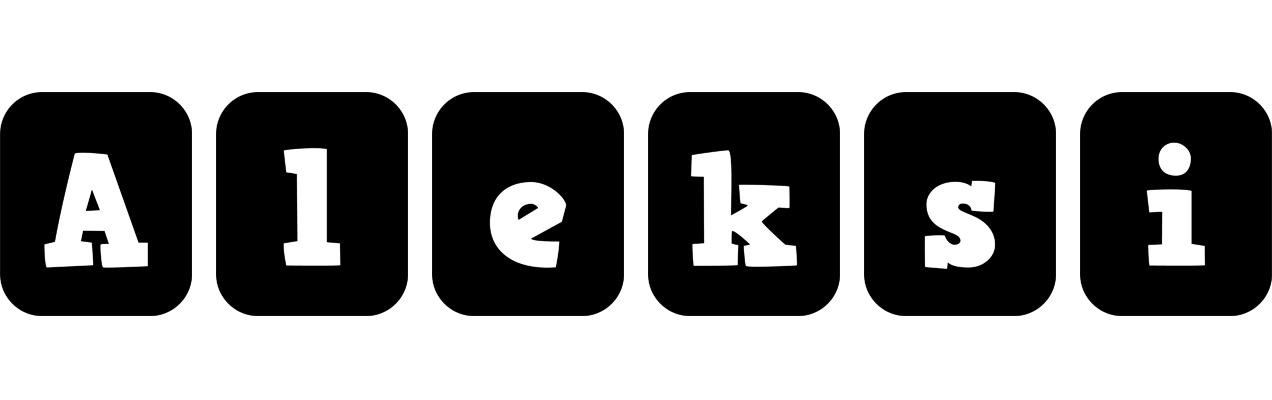 Aleksi box logo