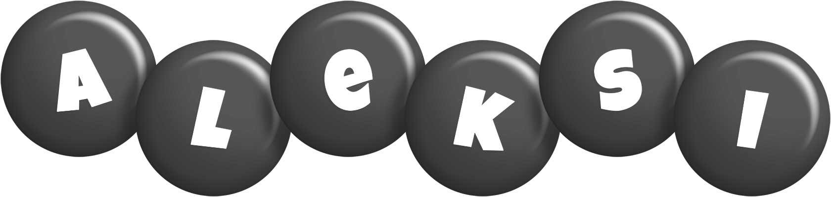 Aleksi candy-black logo
