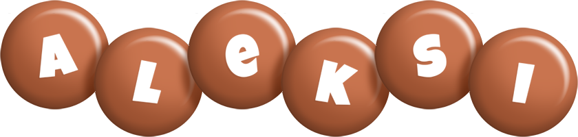 Aleksi candy-brown logo