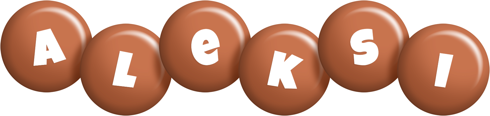 Aleksi candy-brown logo