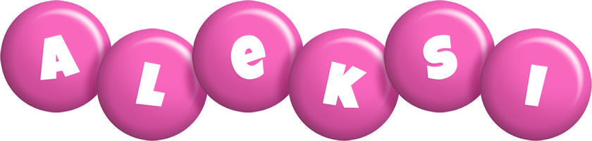 Aleksi candy-pink logo