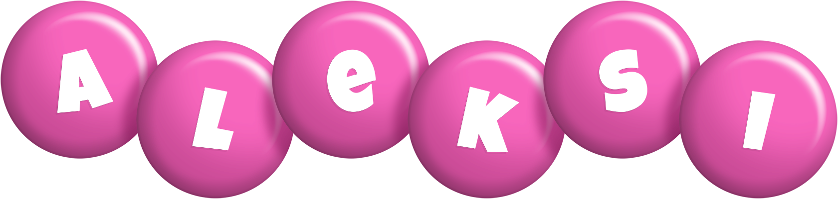 Aleksi candy-pink logo