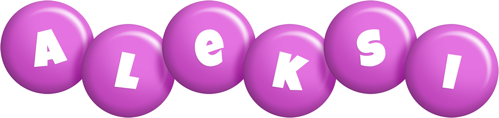 Aleksi candy-purple logo