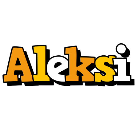 Aleksi cartoon logo