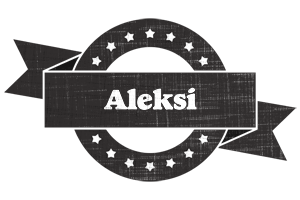 Aleksi grunge logo