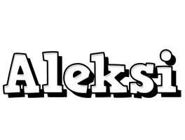 Aleksi snowing logo