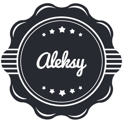 Aleksy badge logo