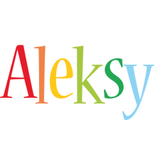 Aleksy birthday logo