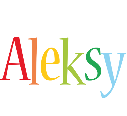 Aleksy birthday logo