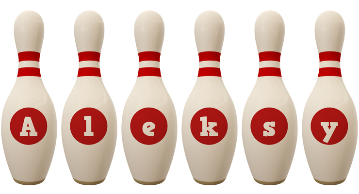 Aleksy bowling-pin logo