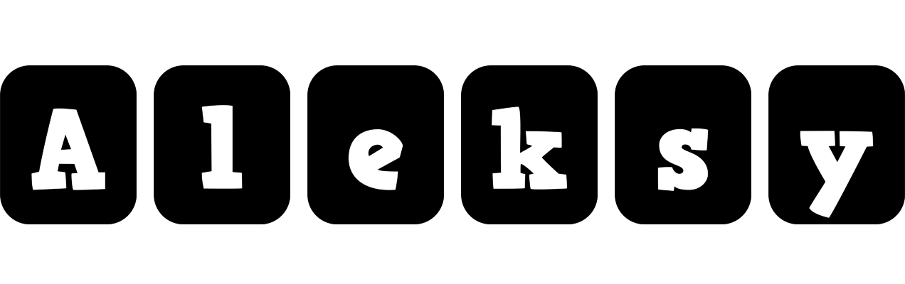 Aleksy box logo